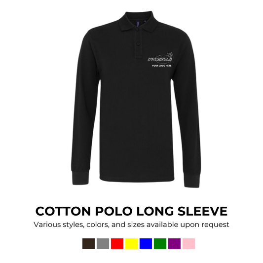 Cotton Long-sleeve Polo